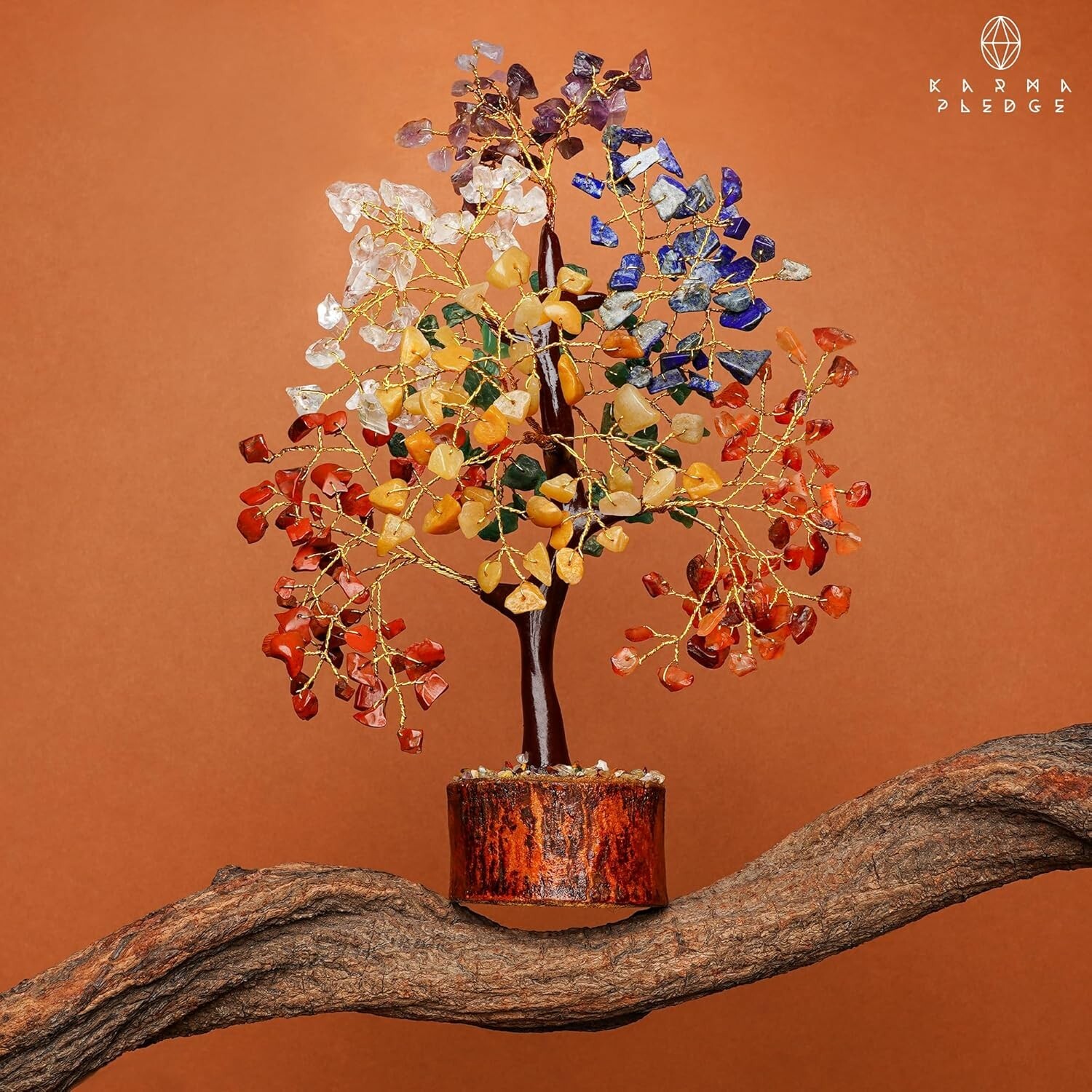 9.5-Inch Chakra Tree of Life – Exquisite Bonsai for Home Office Decoration