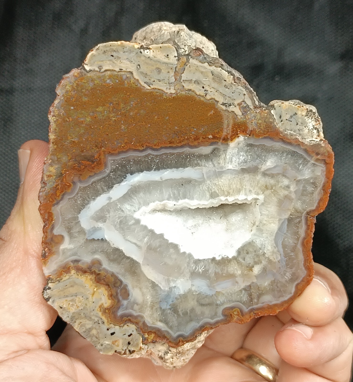845g/1.86 lb turkish quartz geode agate stone ,customs duty included