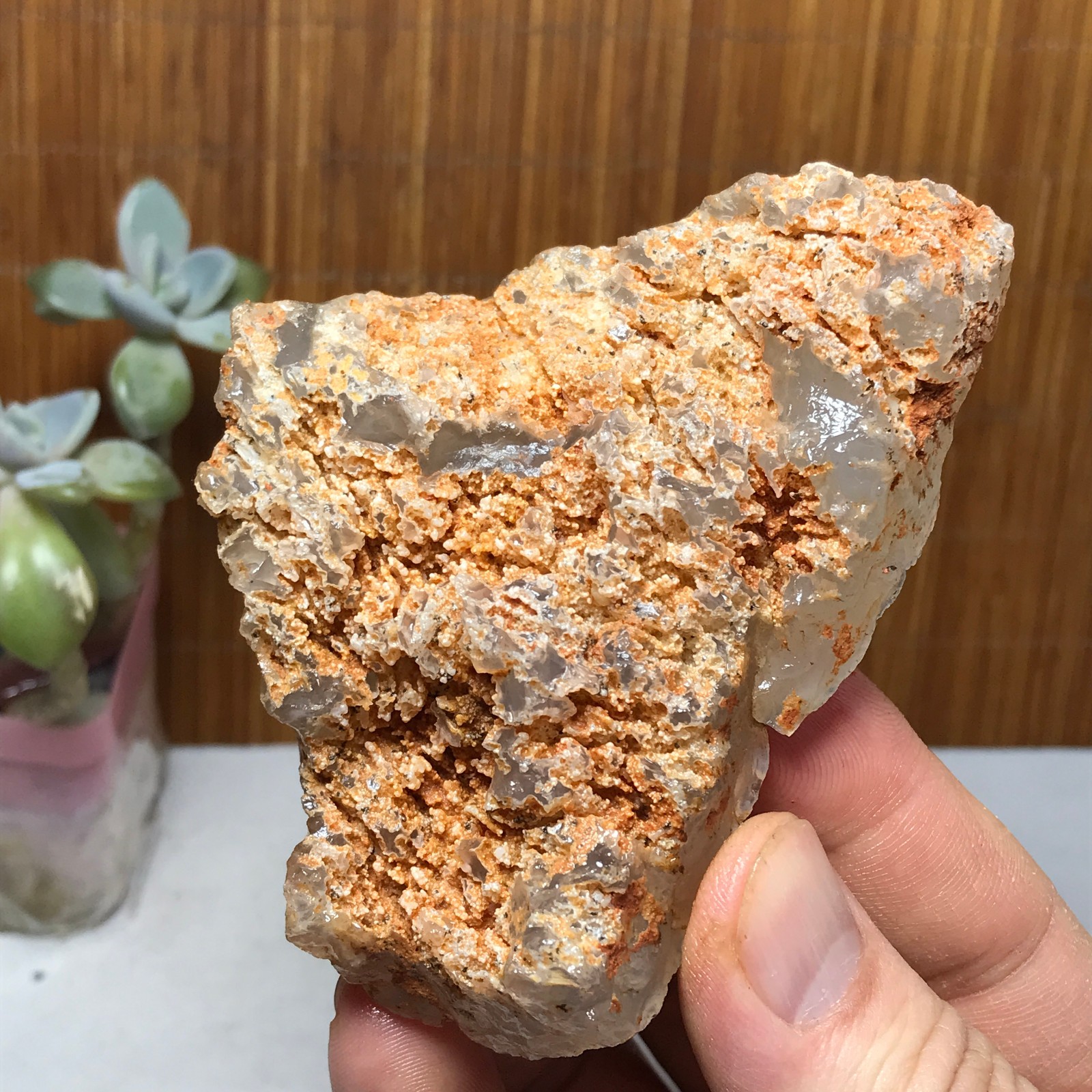 Natural Bonsai Suiseki Gobi Agate Eyes Stone-Stunning original View 146g A2830