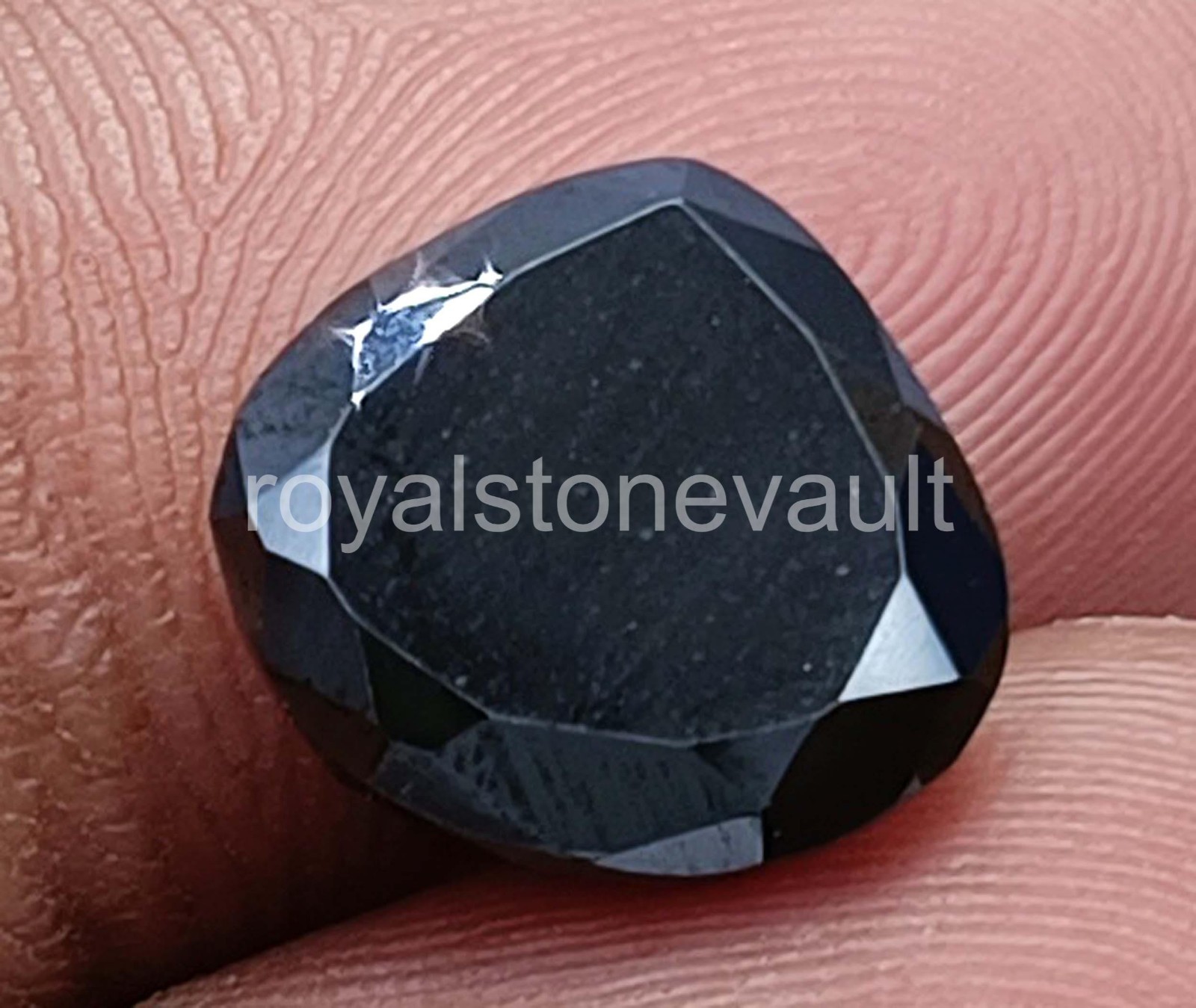 4.10 Ct IGL Certified Genuine Black Amethyst Pear Shape Loose Gemstone 5AOR
