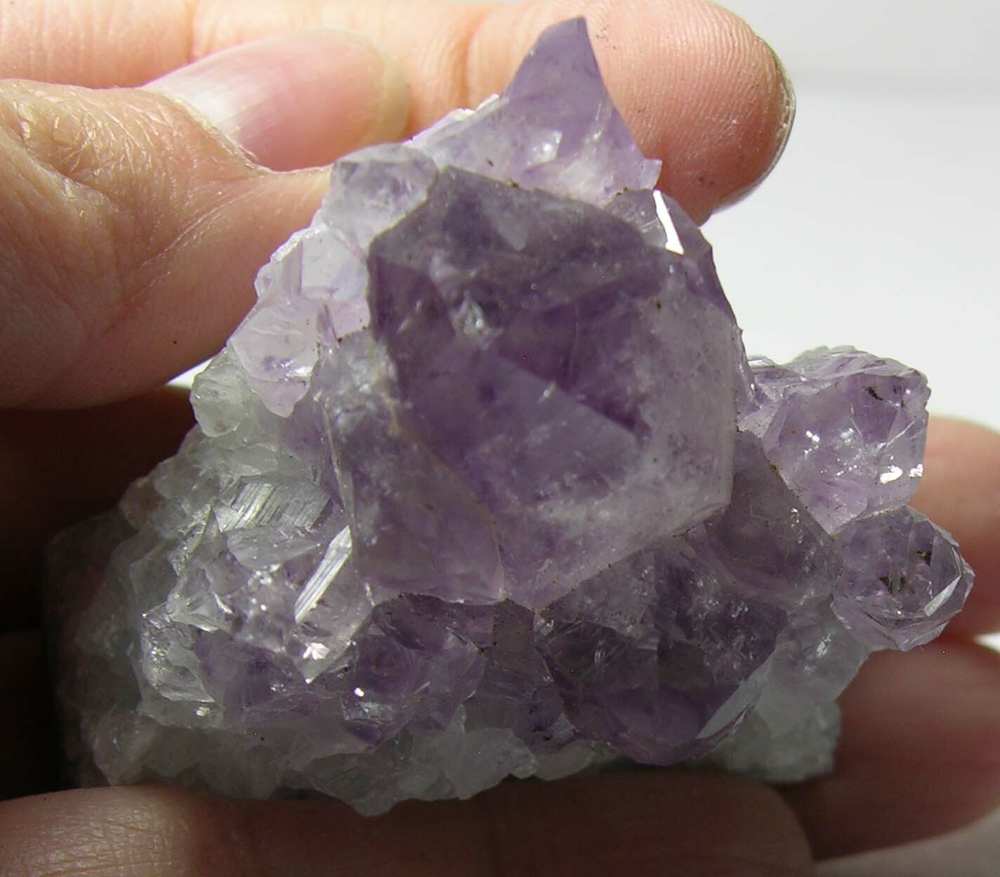 #9 1 3/4 in 100% Natural Brazilian Amethyst Crystal Cluster Specimen 45.00mm