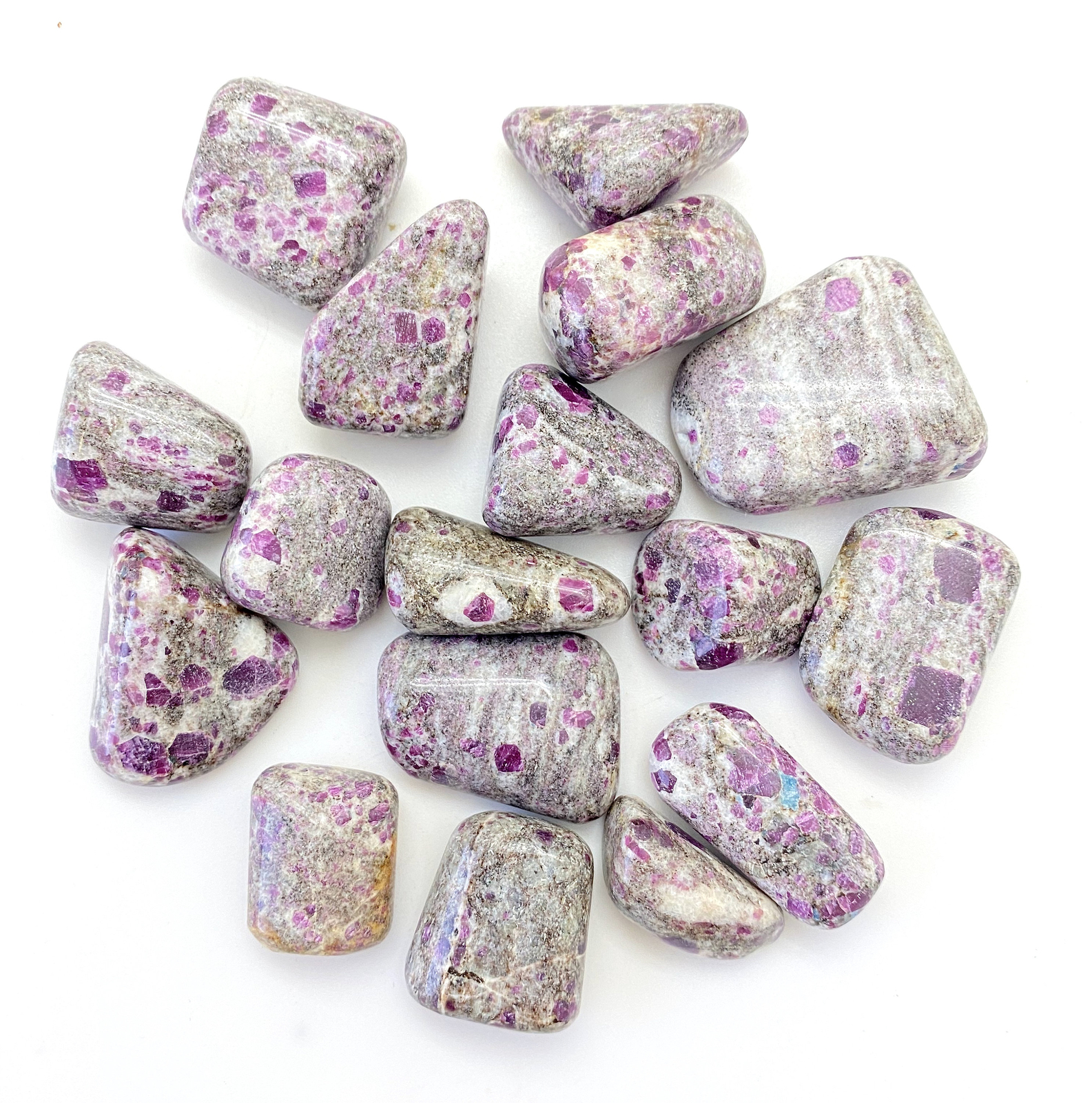 Ruby Feldspar Tumbled Stone – Polished Ruby Feldspar Crystal from India