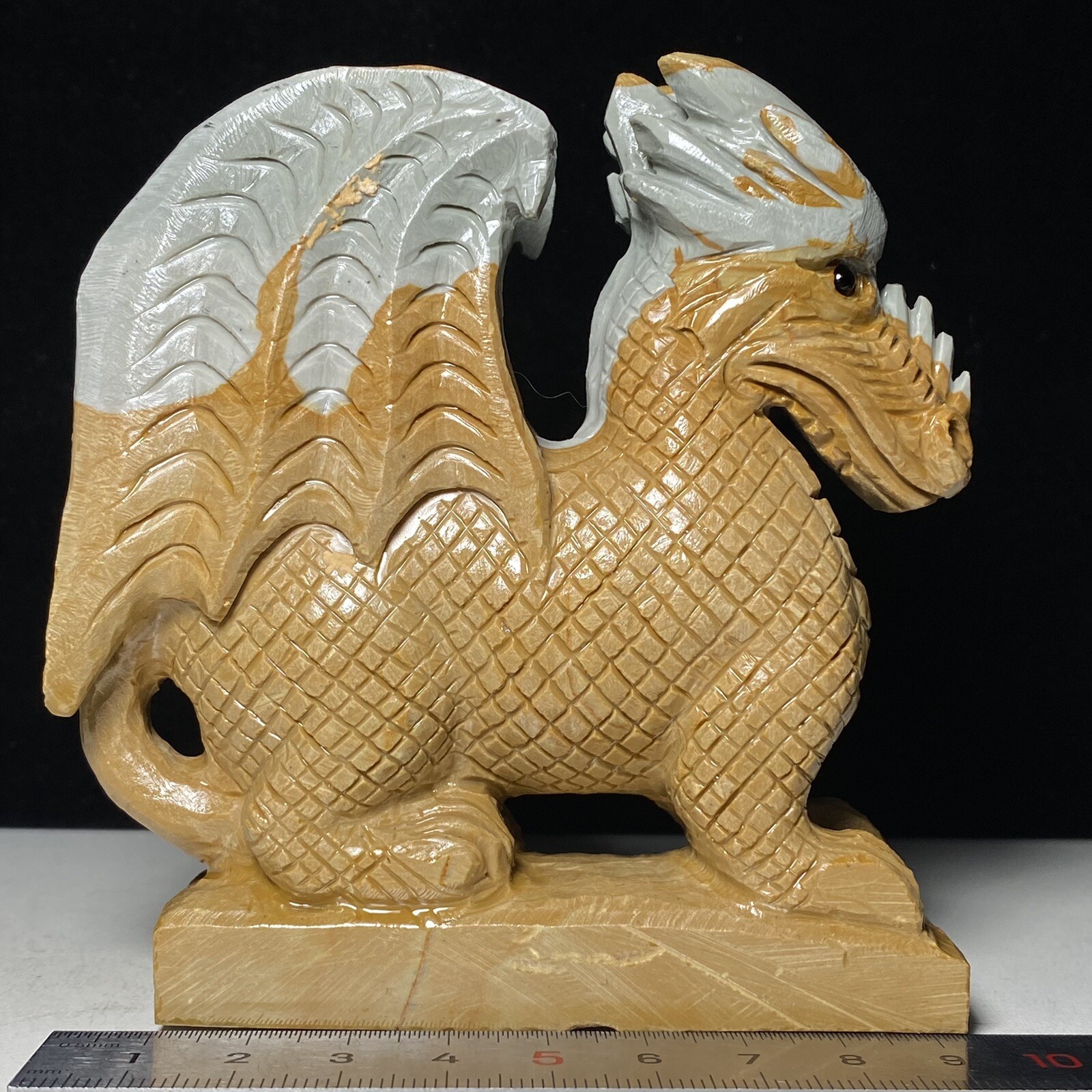 Natural Cluster Quartz Mineral Specimen Songhua Stone Handcarved flying dragon