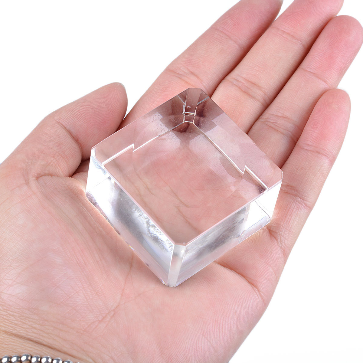HOt LONGWIN 2X Clear Crystal Display Stand Egg Stands for Collectible Eggs Ball