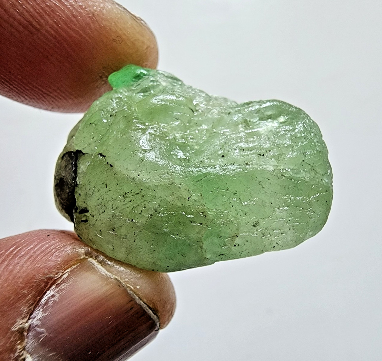 54.20 Ct Wonderful Tsavorite Garnet Rough Green Untreated Crystal Jewelry Making