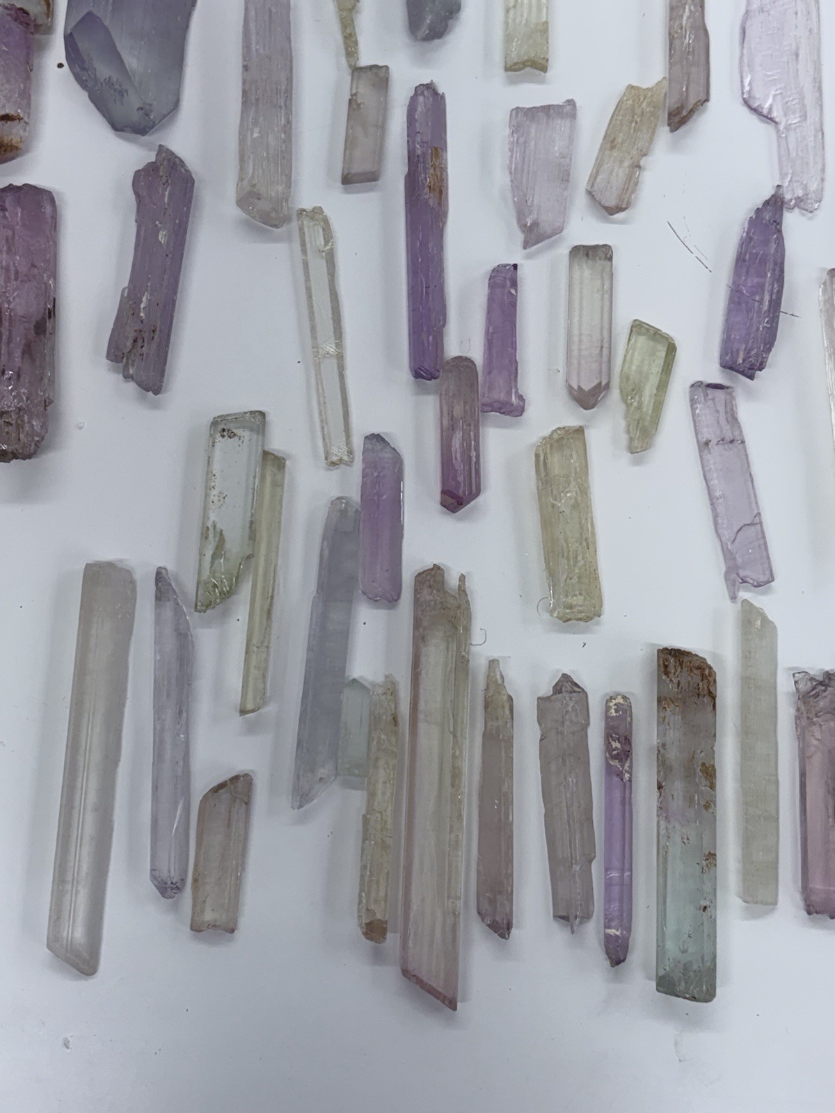 Exceptional Lot of Kunzite From Pakistan – includes bicolor and tricolor 4lb 6oz
