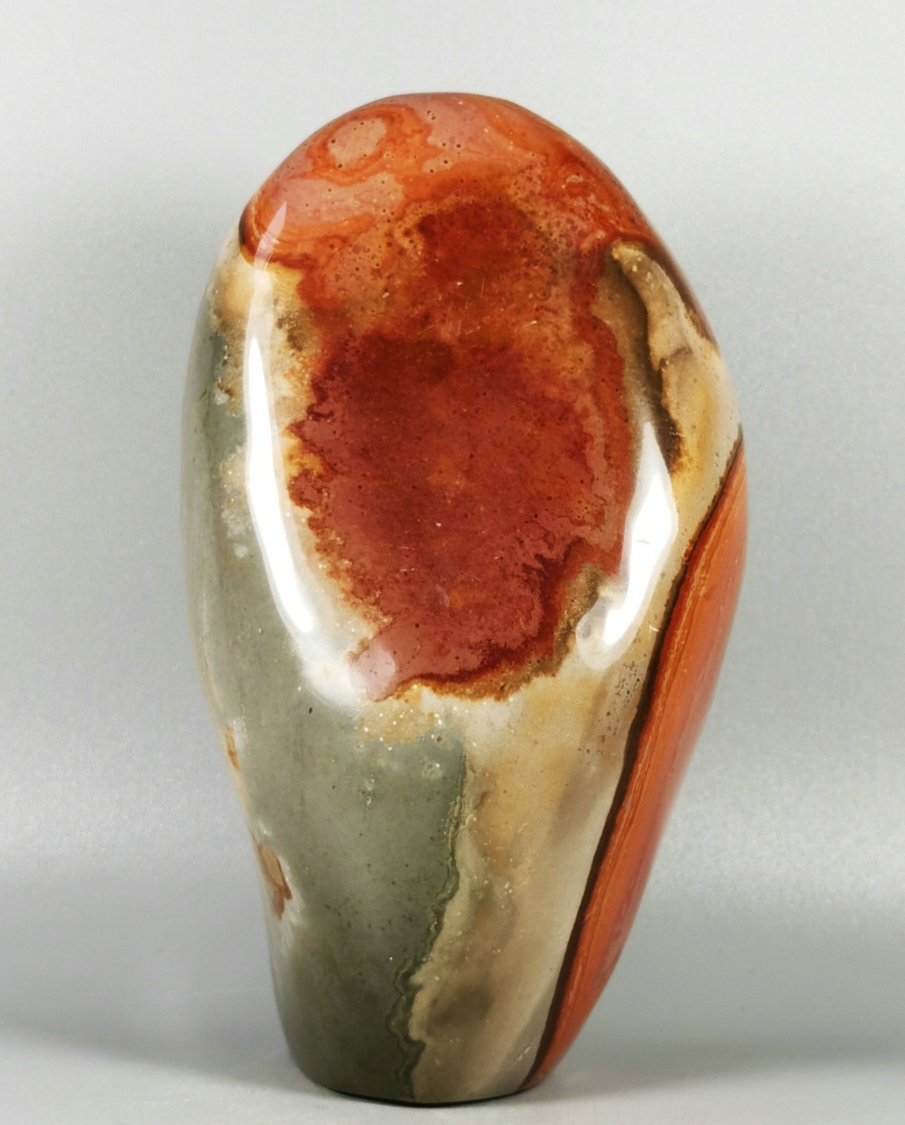 Polished POLYCHROME JASPER Freeform Standup Madagascar