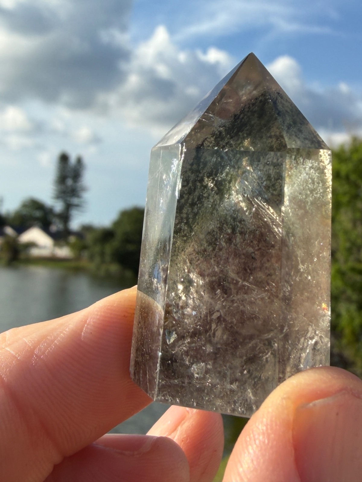 Garden Quartz Tower Crystal Point Gemstone 1.75″ 43 grams