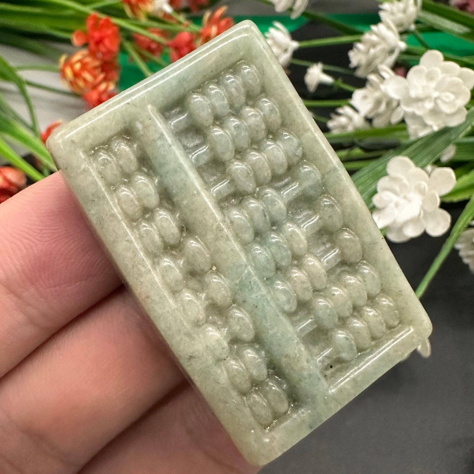 Natural Amazonite Carved Abacus Quartz Specimen Skull Crystal Reiki Healing 1pc