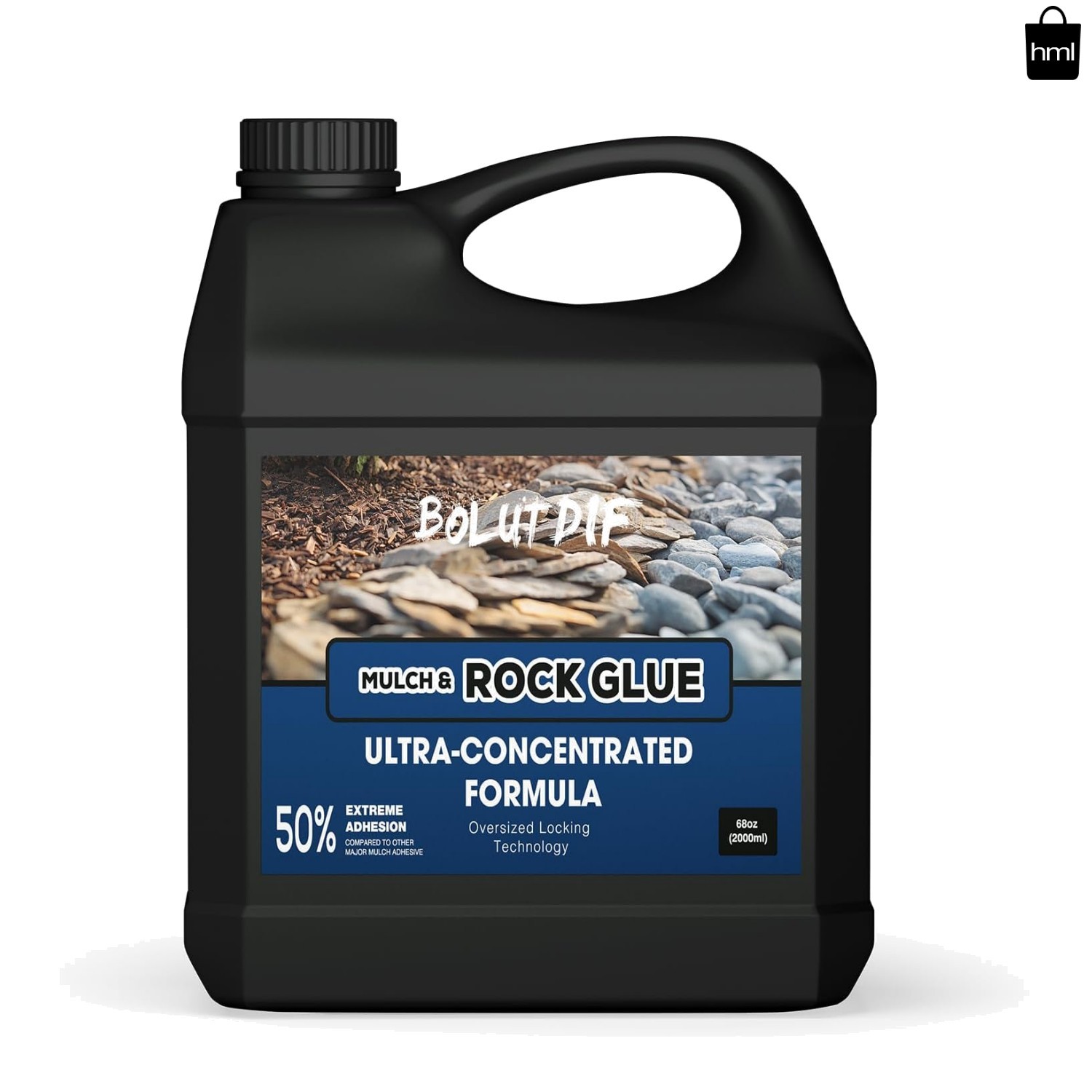 68 OZ Mulch Glue for Landscaping, Rock Glue for Landscaping and Stabilizing Mulc