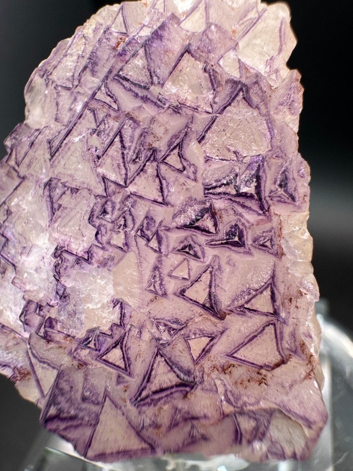 6591 NEW Database Fluorite Purple Triangle Yun Nan 45g