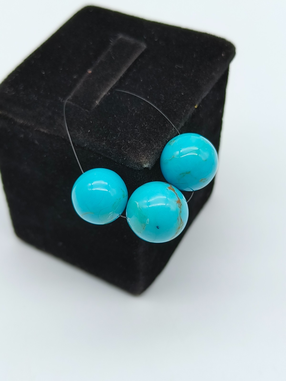 Natural Turquoise Round Smooth Beads New Arrival Gemstone For Making Jewelry