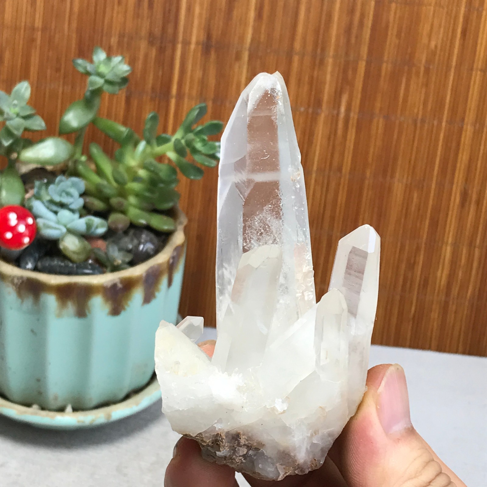 93-53-40mm Natural crystal clusters pretty Quartz Mineral Specimen 108g A6981
