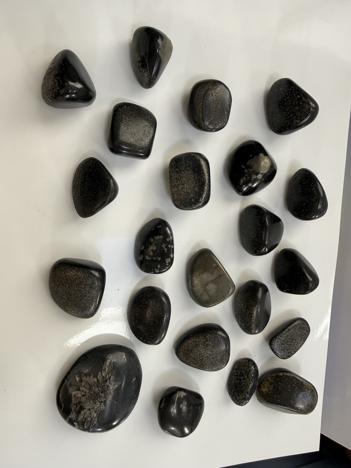 Tumbled Healer Gold Stones Bulk Lot 14 oz Pyrite Magnetite Specimen Crystals