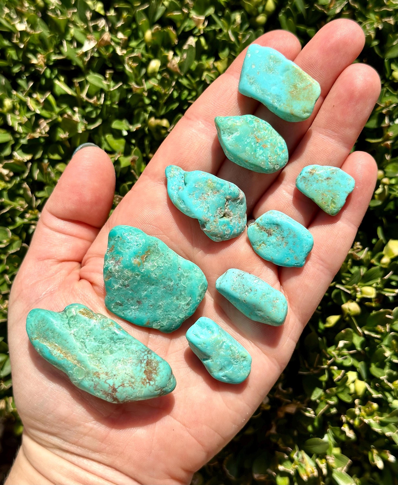 Raw Turquoise Stone, Natural Turquoise from Tyrone, New Mexico, USA