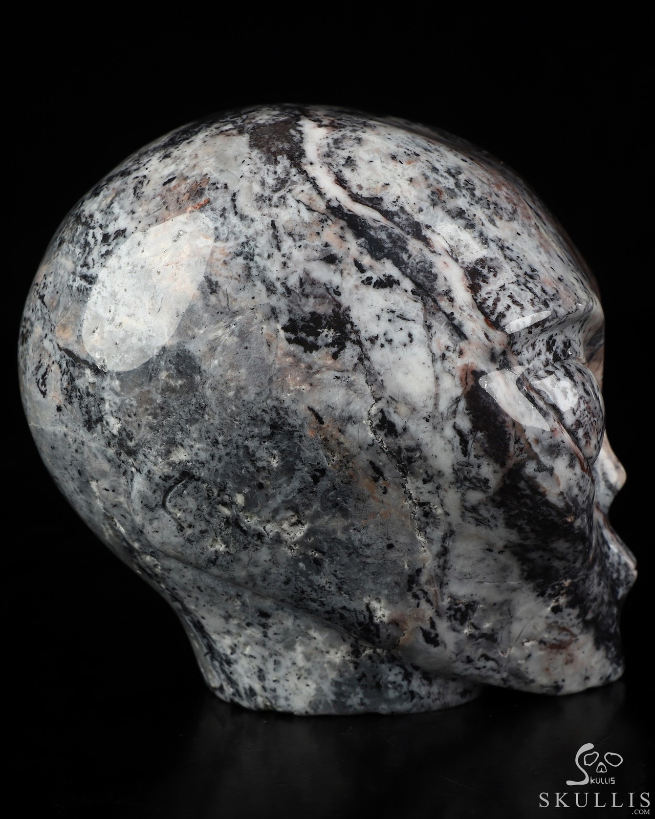 4.0″ Unknown Stone Star Being Female Alien Crystal Skull , Fine Art Sculpture