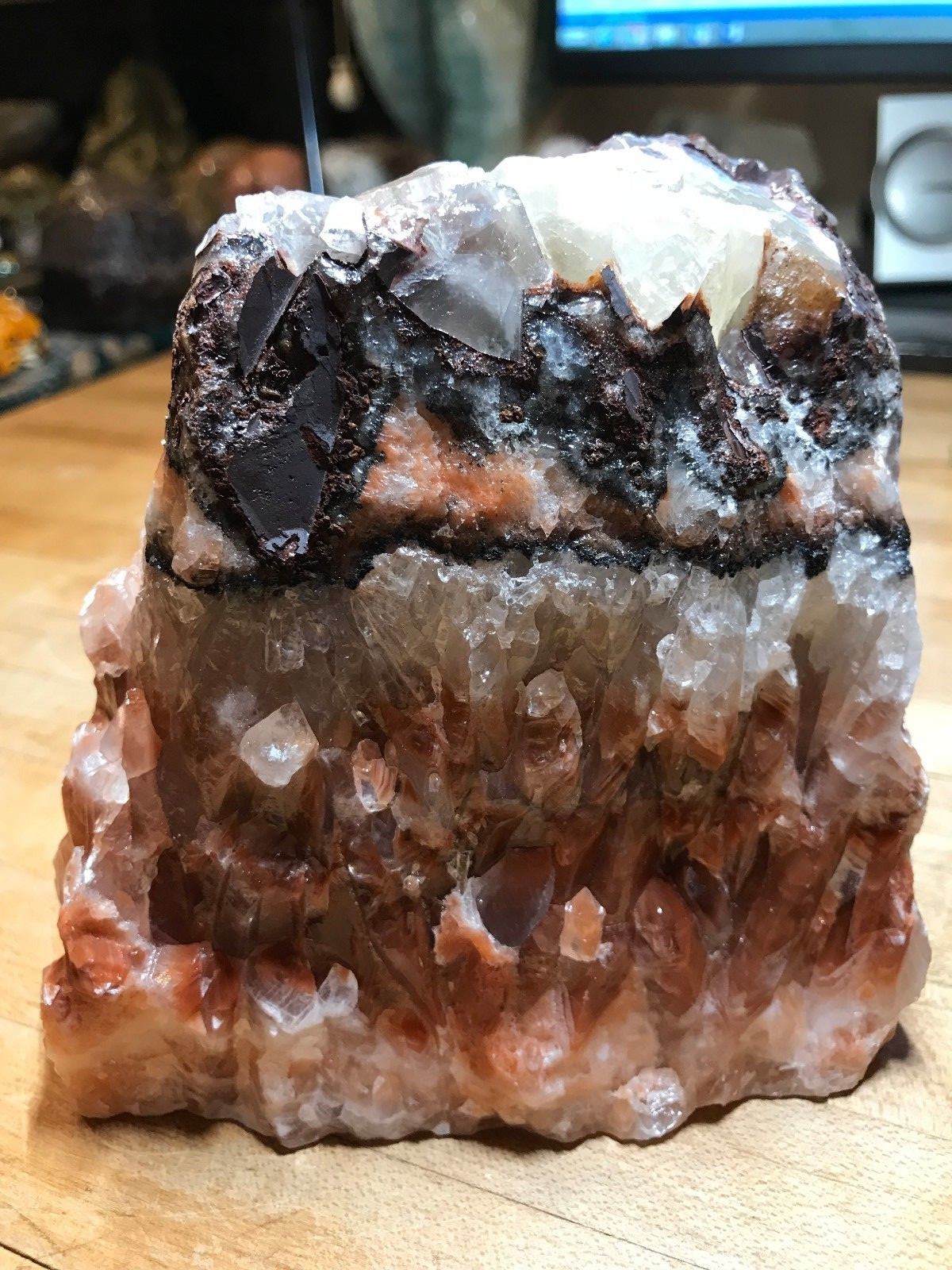 Multicolored Calcite Crystal Mineral Gemstone Medium Natural Rock Specimen 555