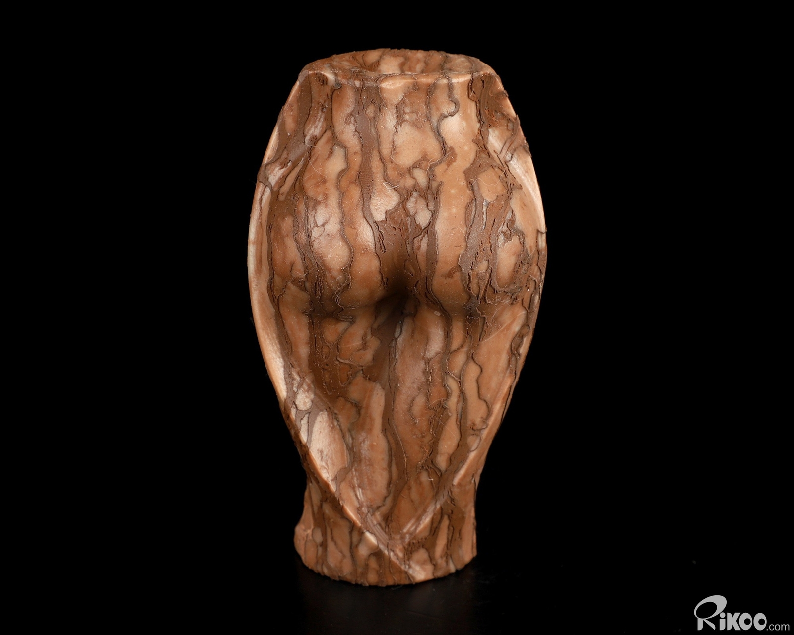 3.5″ 3D Art Jasper Hand Carved Crystal Vase Sculpture, Crystal Healing