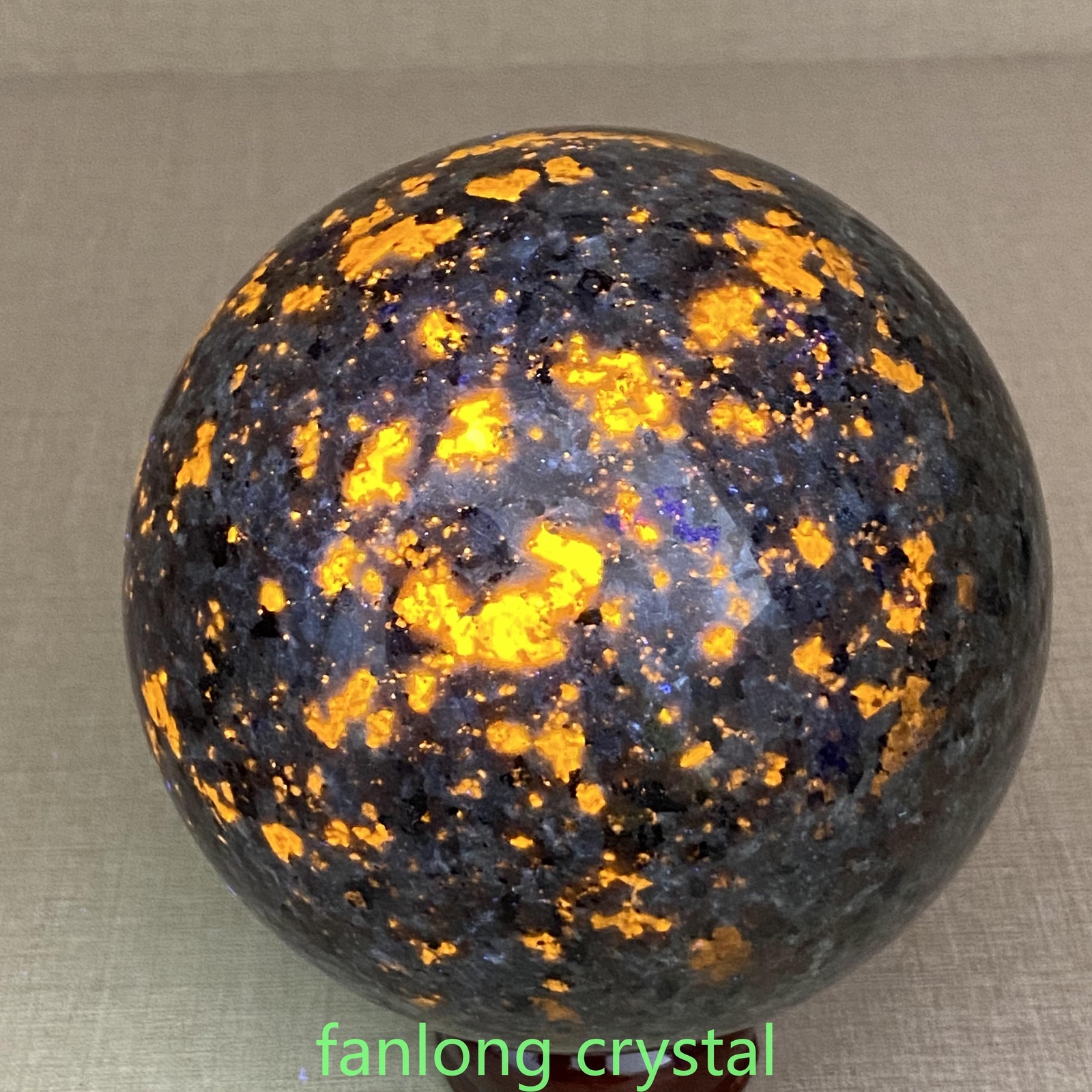 Top 1pc Natural Yooperite Ball Quartz Crystal Polished Sphere Energy 110mm A-3