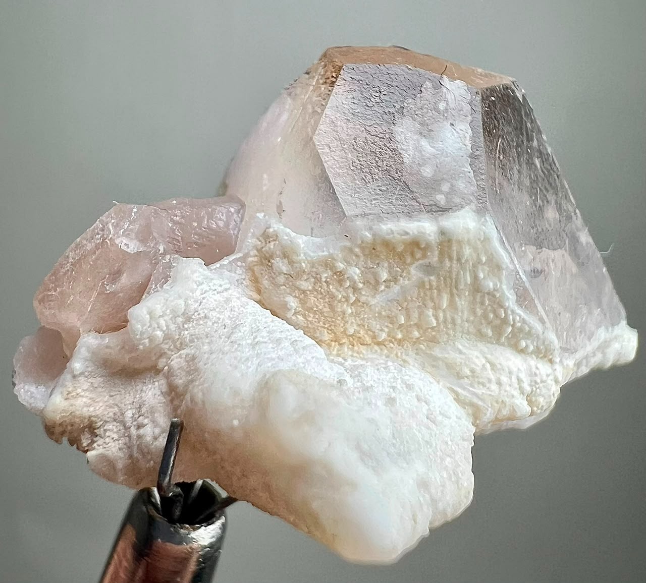 39Ct Top Quality Natural Morganite Huge Crystal on Matrix @kunar AFG