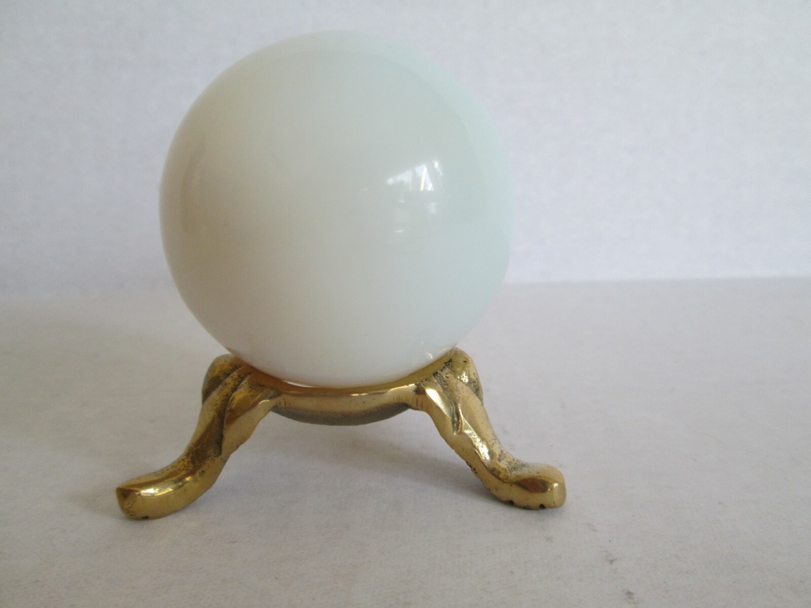 Solid Brass Crystal Gemstone Sphere Holder/Stand/Display