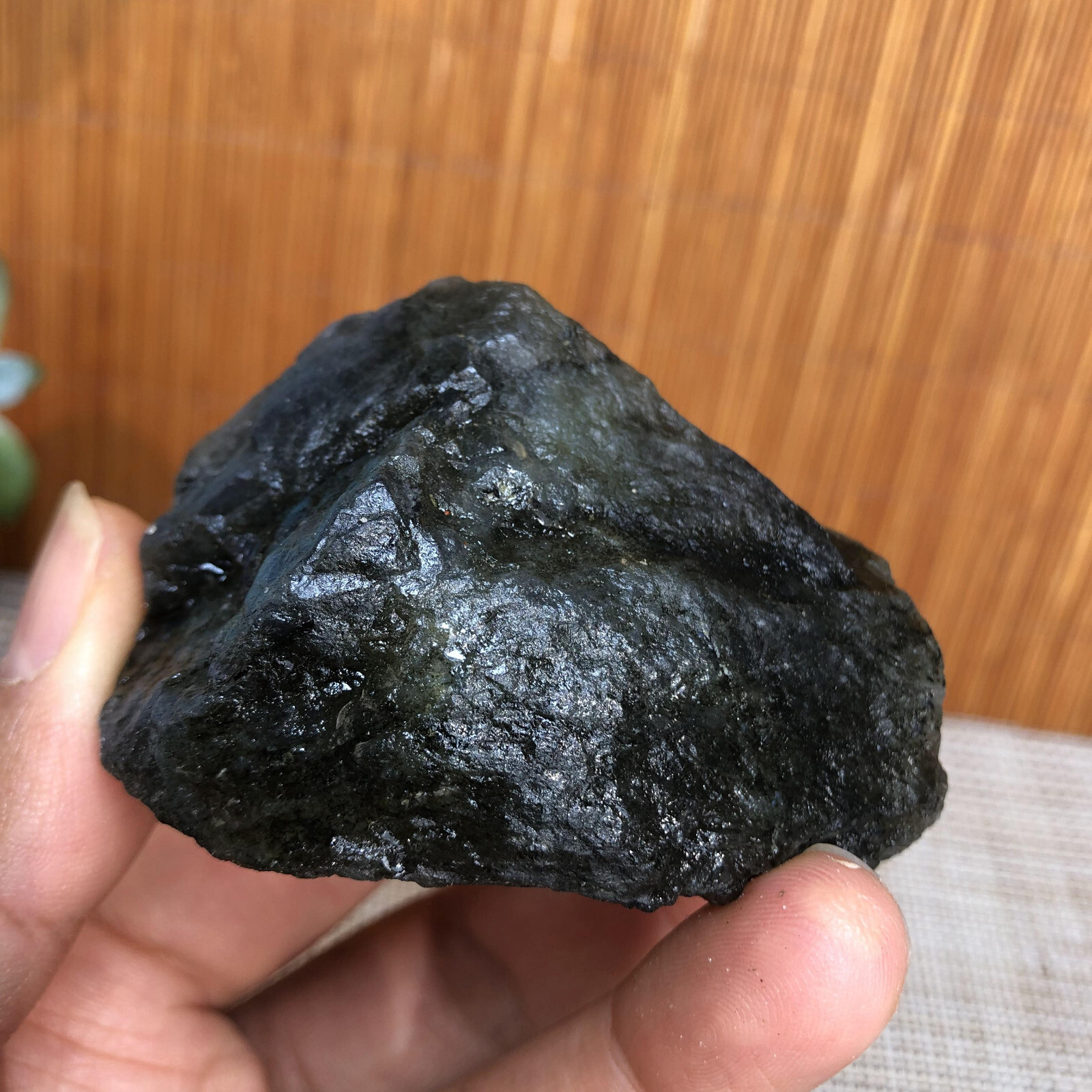 59mm Natural Labradorite Crystal gemstone rough original Specimen 110g A3566
