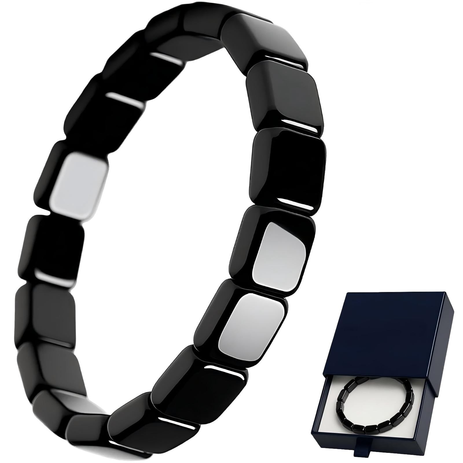Men’S Hematite Bracelet, Natural Hematite Fashion Men’S Bracelet. Reignite Mascu
