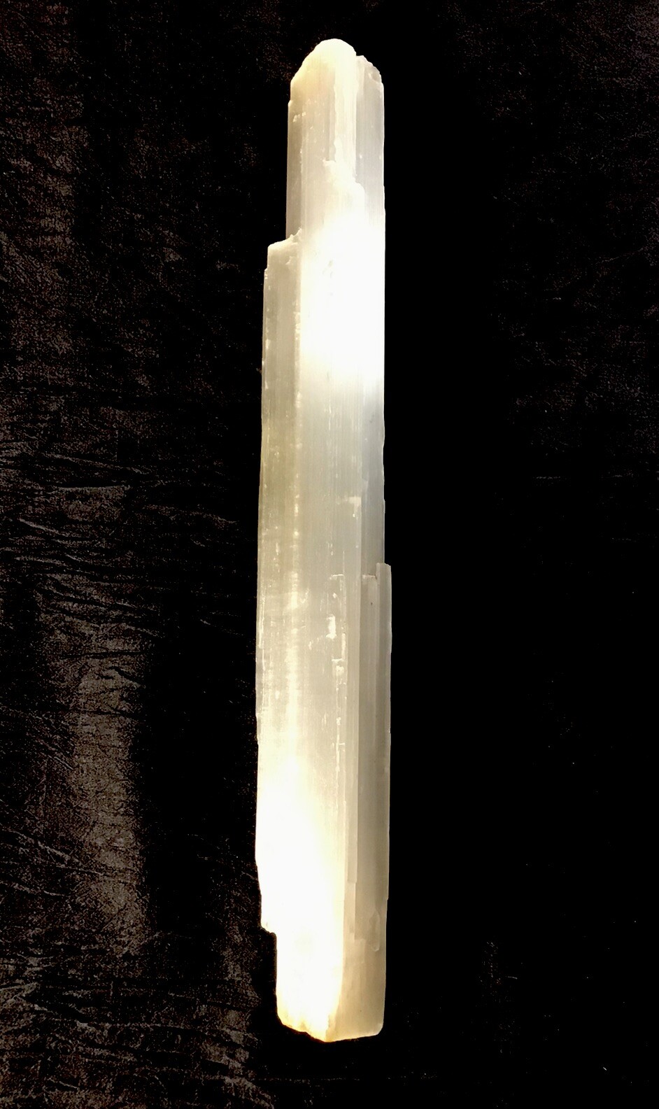 Selenite Crystal Wand/stick 16 3/4in L. 2in w