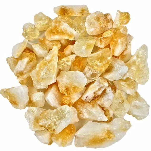 Bulk 50PC Natural Citrine Quartz Crystal Shards Rough Unpolished Yellow Gemstone