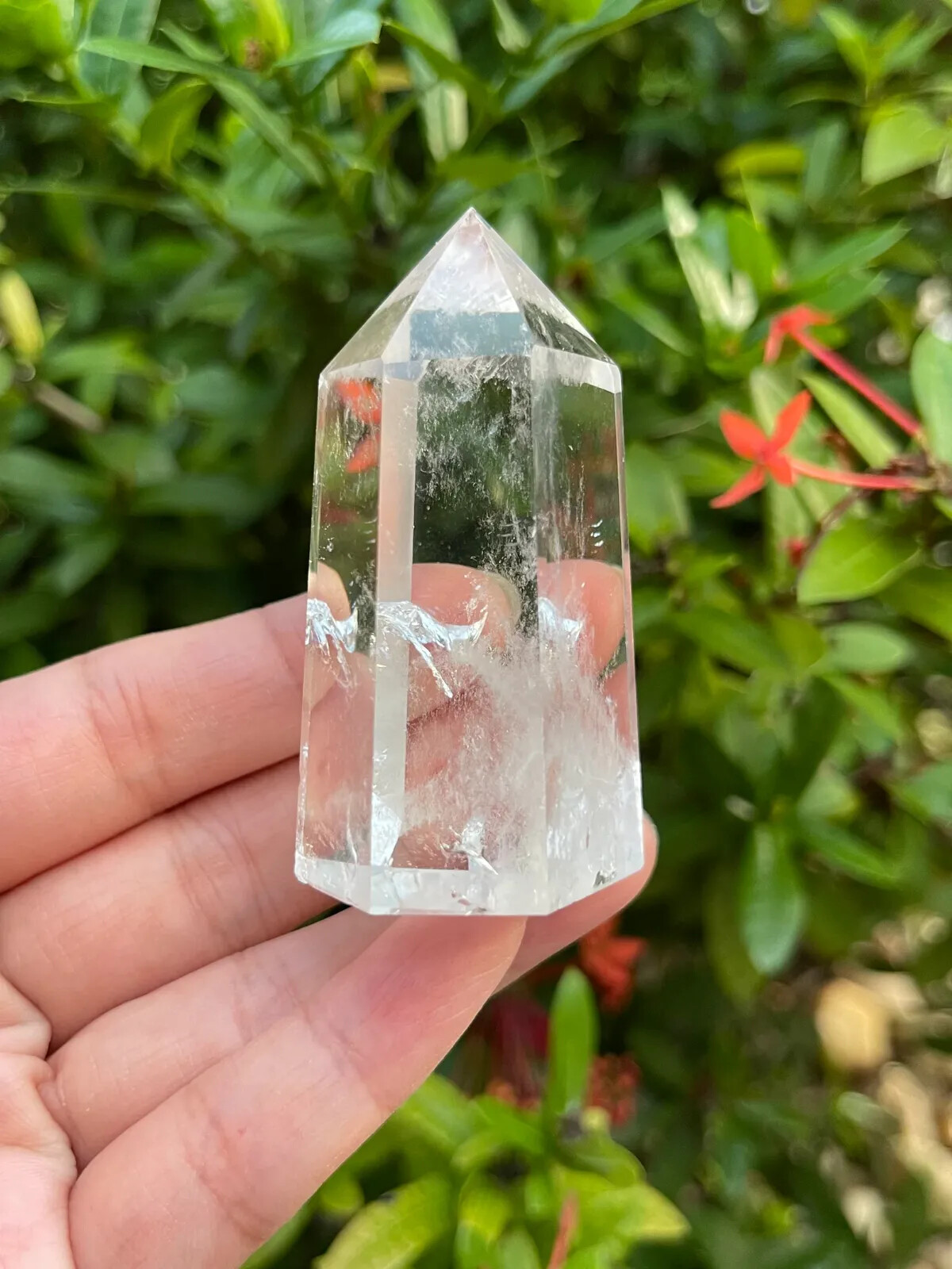 Premium Clear Quartz Points, Standing Polished Clear Quartz Point, Pick a Weight