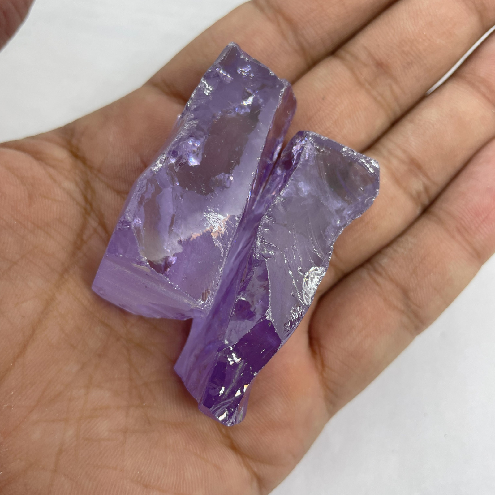 Purple Zircon Rough Gemstone, 100-200ct Healing Crystal for Jewelry Making