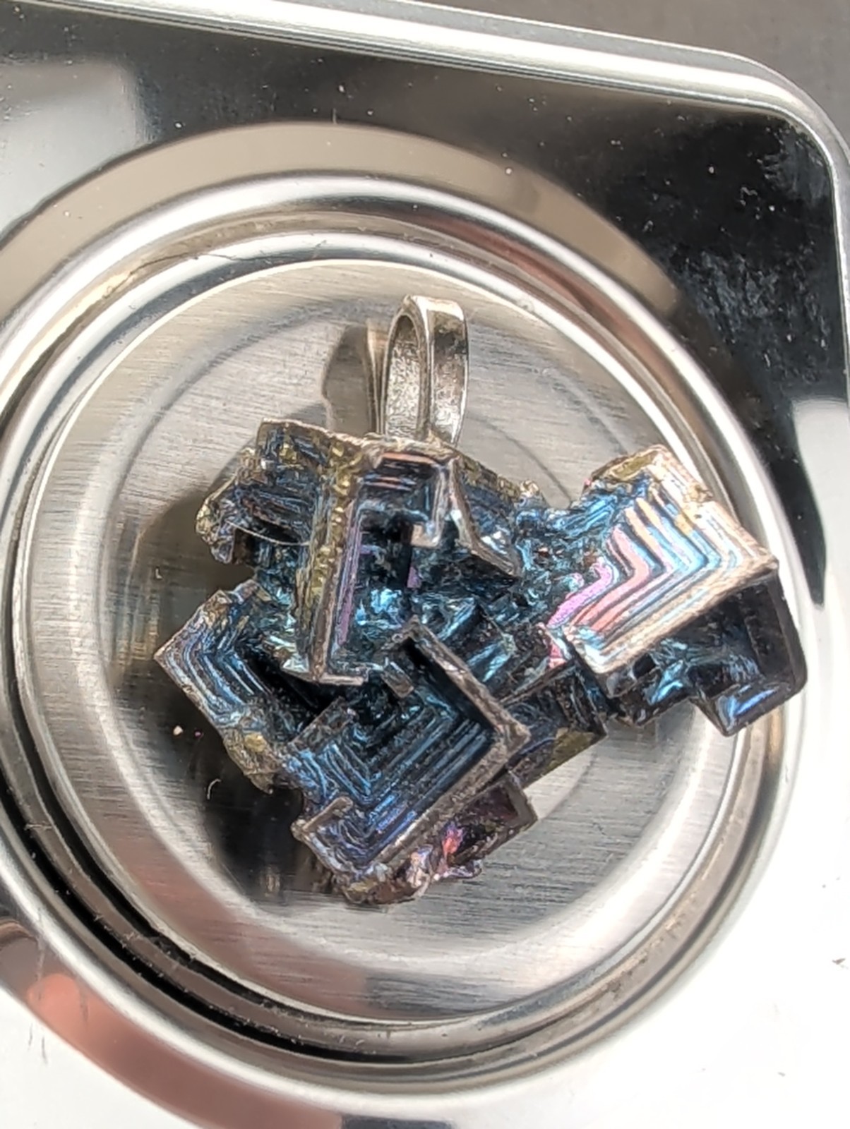 Bismuth Crystal Pendant