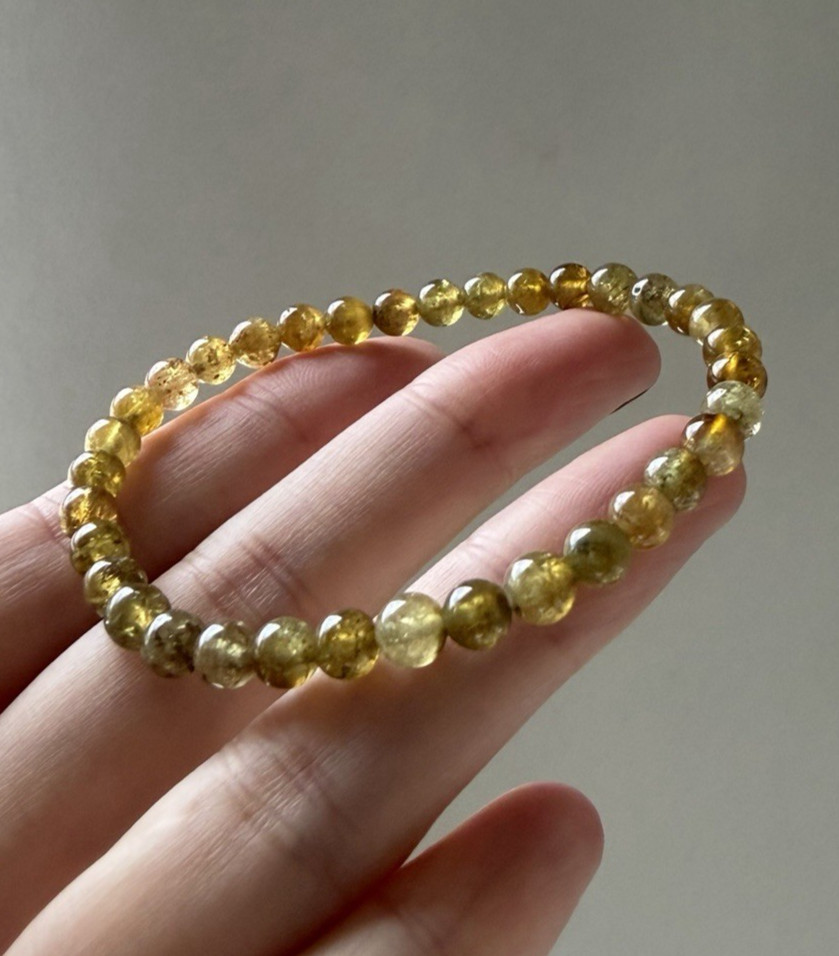 Natural Tsavorite Garnet Bracelet | Green Garnet Crystal Bracelet