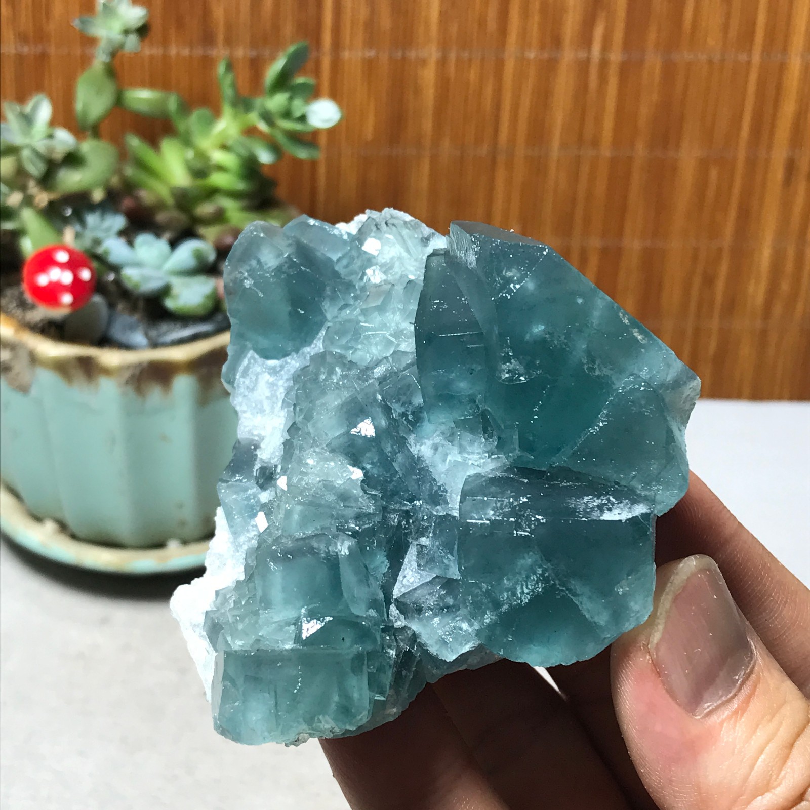 75-67-40mm Rare Natural Green Calcite fluorite Mineral Specimen 221g A6082