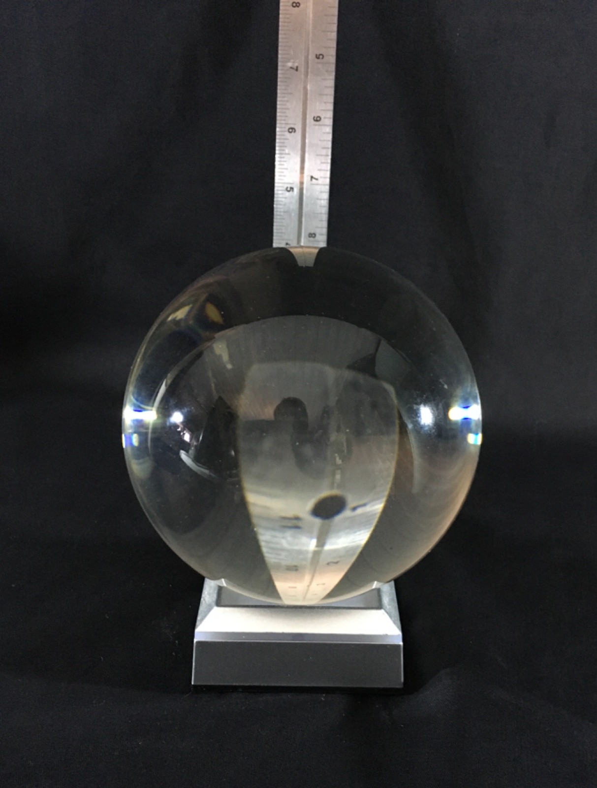 Clear crystal ball sphere,110 mm or 4.5″, (#8505)