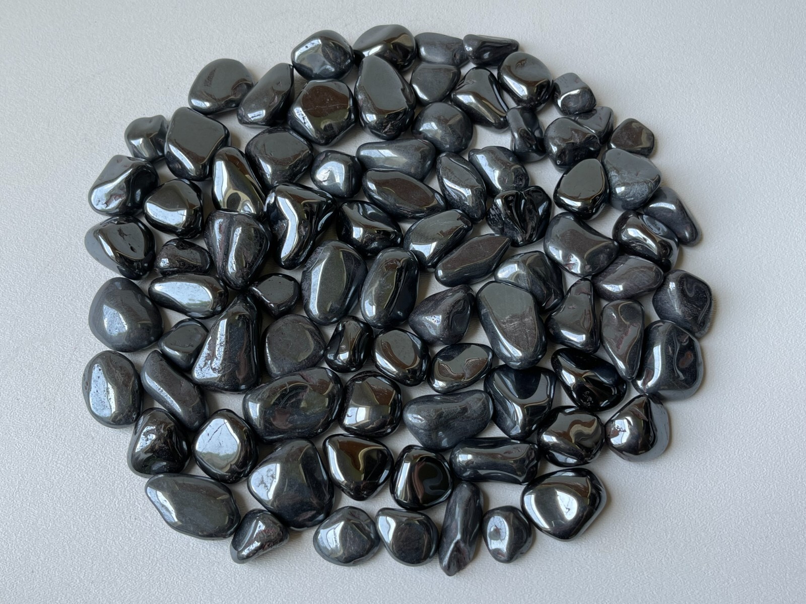 Grade A Hematite Tumbled Stones, 0.75″-1.25″ Tumbled Hematite, Pick How Many