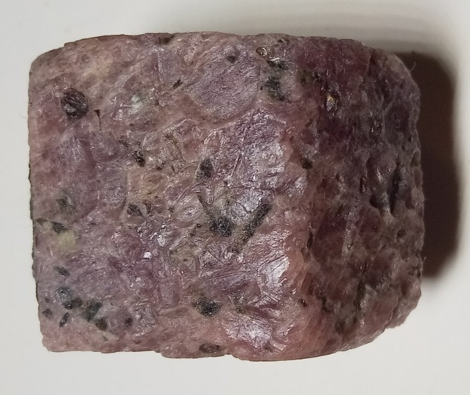 Ruby Corundum Record Keeper Triangles Biotite Mica with UV Reactive Fluorescent