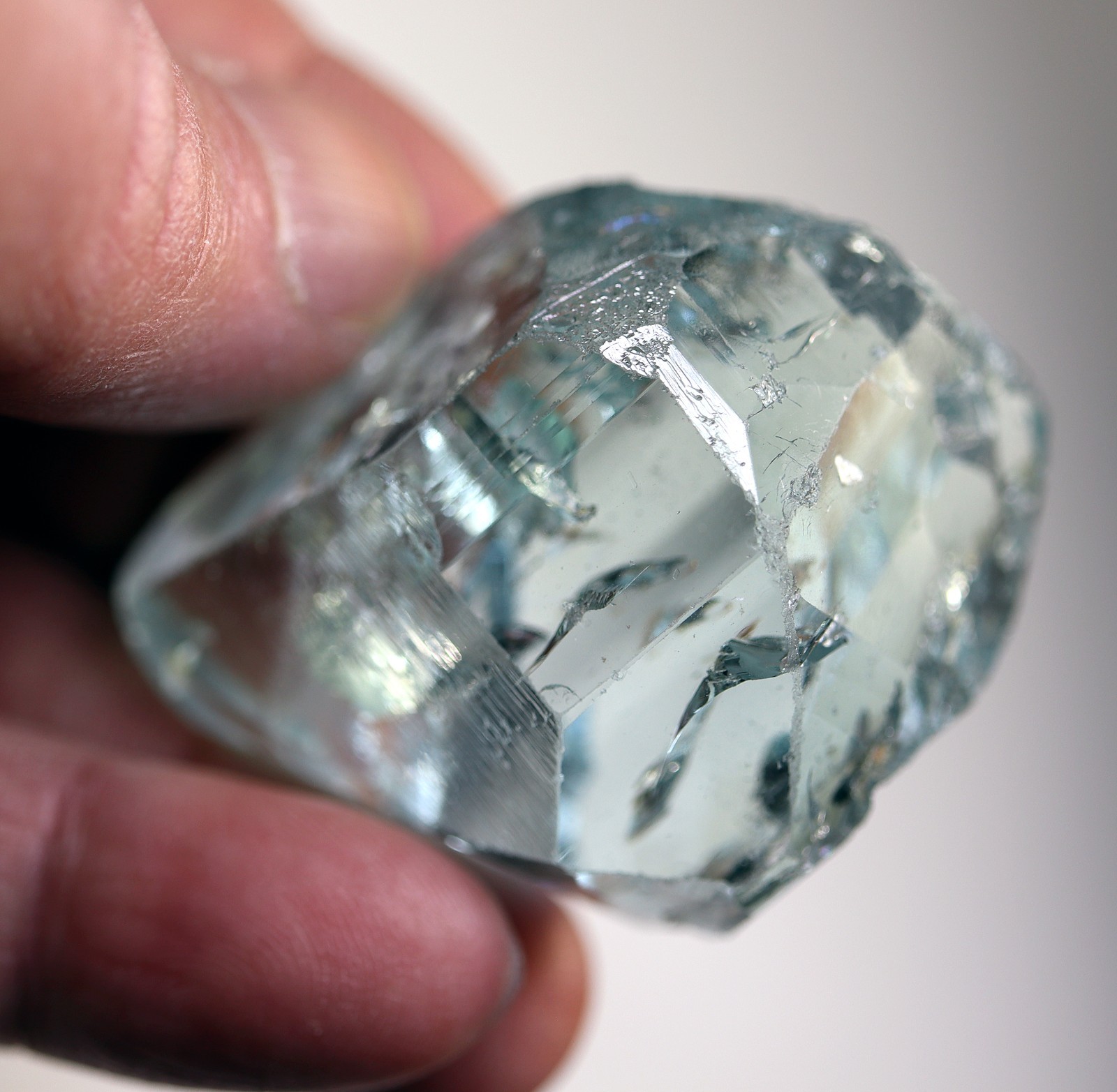 Natural Gem blue Topaz. Appears a complete floater. 1980’s stash. MG Brazil