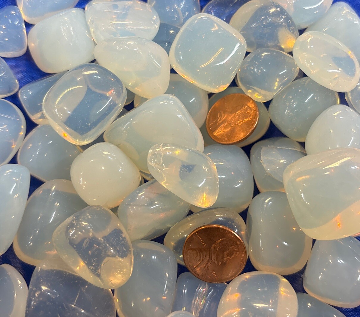 1 Kilogram Of Tumbled Opalite Average Size 15 Grams