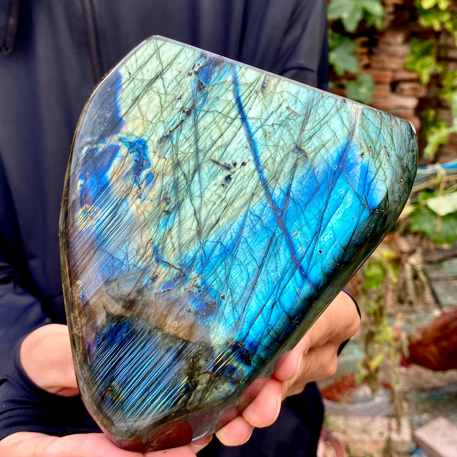 3.2LB Natural Gorgeous Labradorite Quartz Crystal Stone Specimen Healing