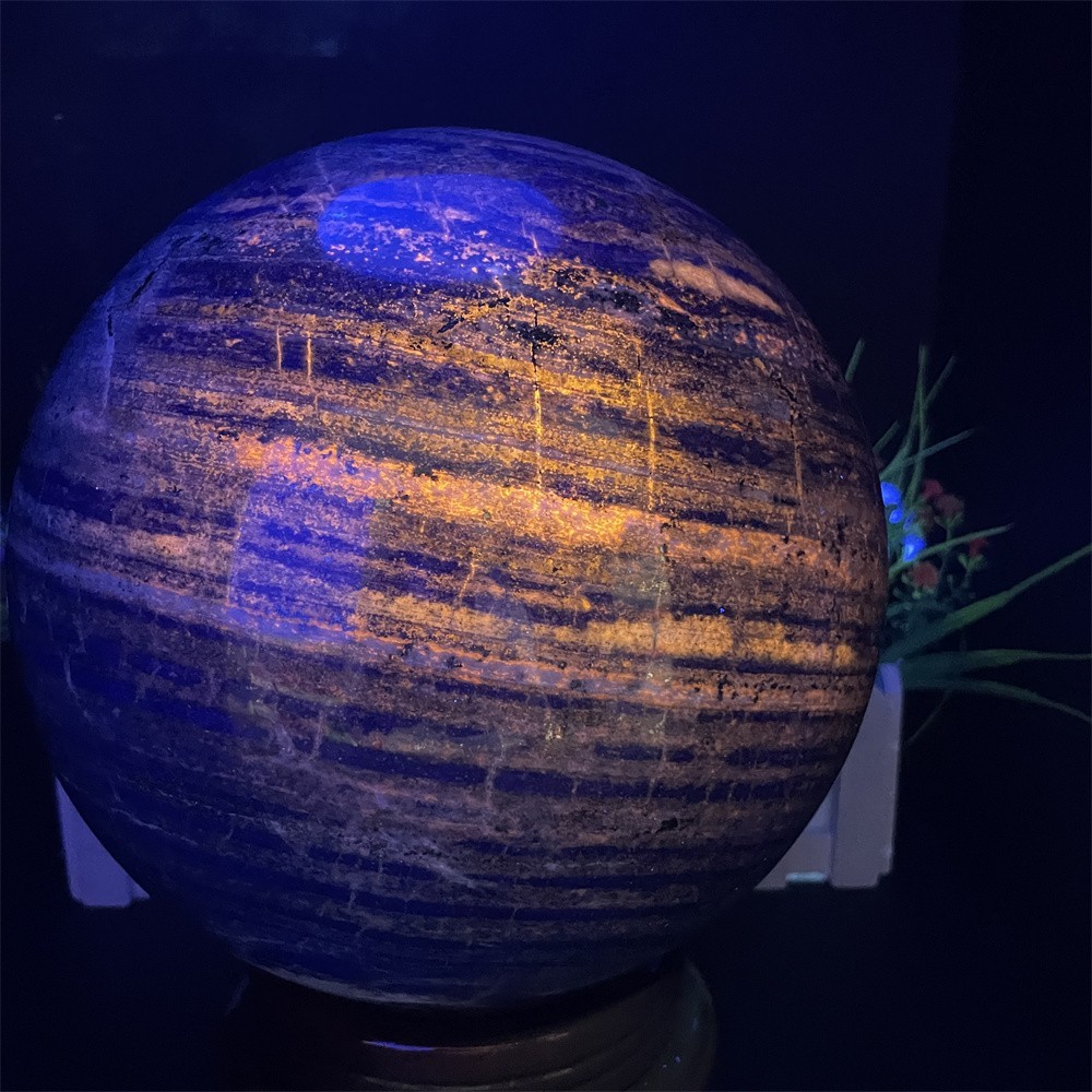 27.5LB 7.3″ Large Lapis Lazuil Sphere Ball Quartz Crystal Healing Reiki Energy