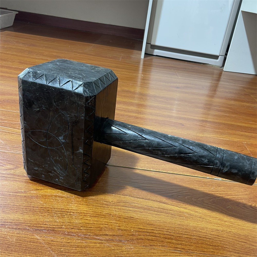 28.4LB 16.3″ Natural Garnet Large Hammer Crystal Heal Carving Quartz Decor