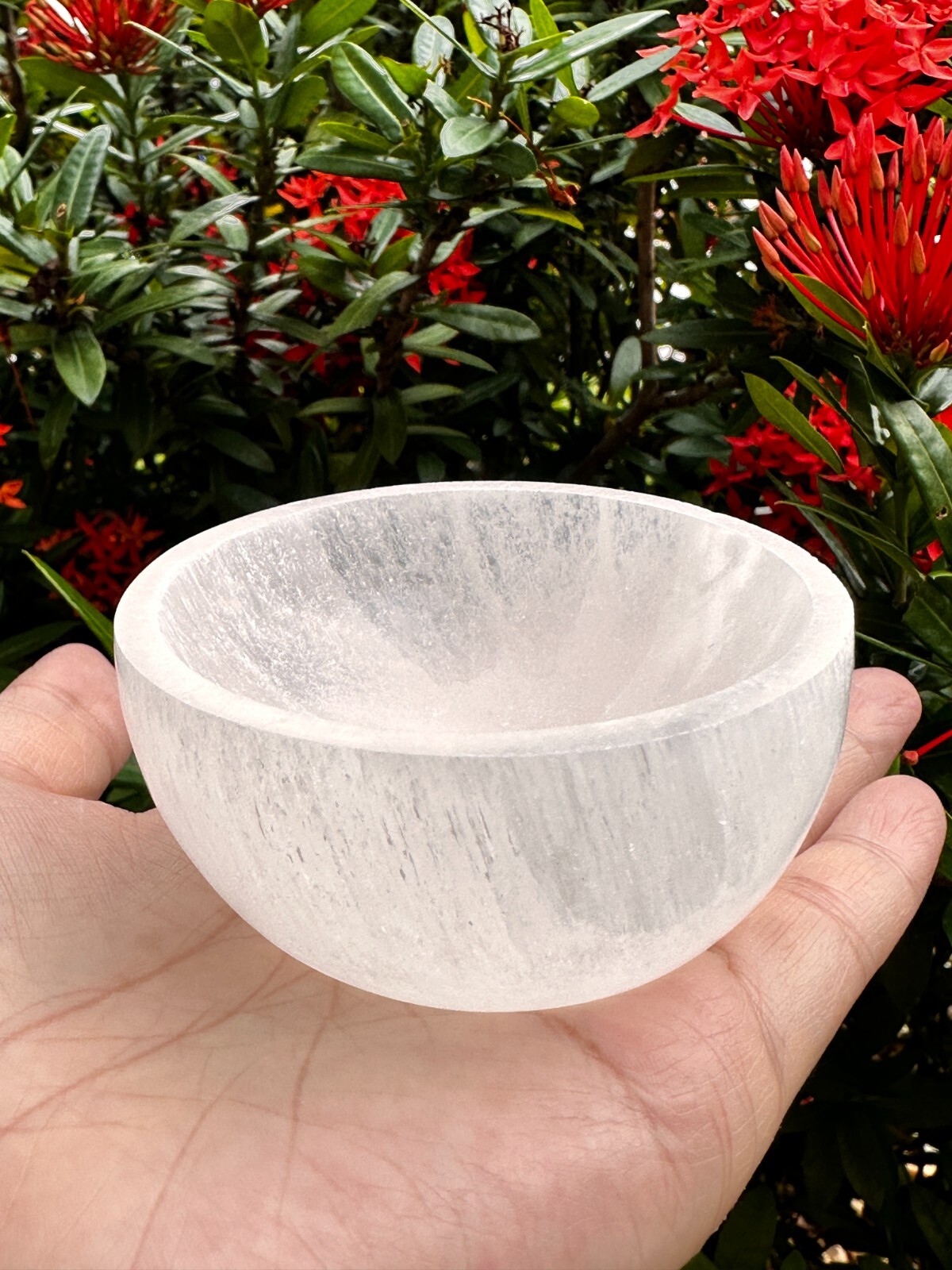 Selenite Bowls 3″ Diameter, Gemstone Carved Selenite Crystal Charging Bowl, Bulk