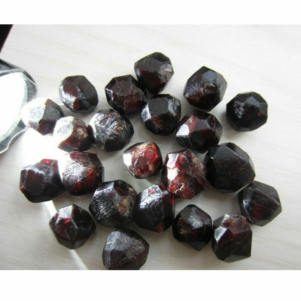50g Natural RED Pyrope Garnet Crystal Gemstone Rough Mineral Specimen
