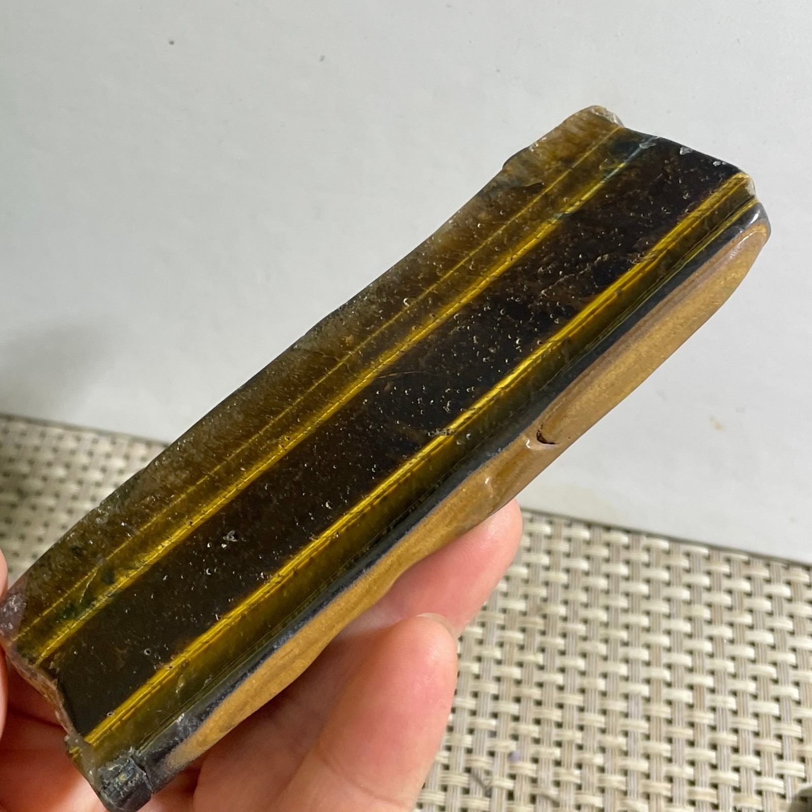 91g Natural tiger’s-eye Rough Raw Stone Rock Specimen Reiki healing