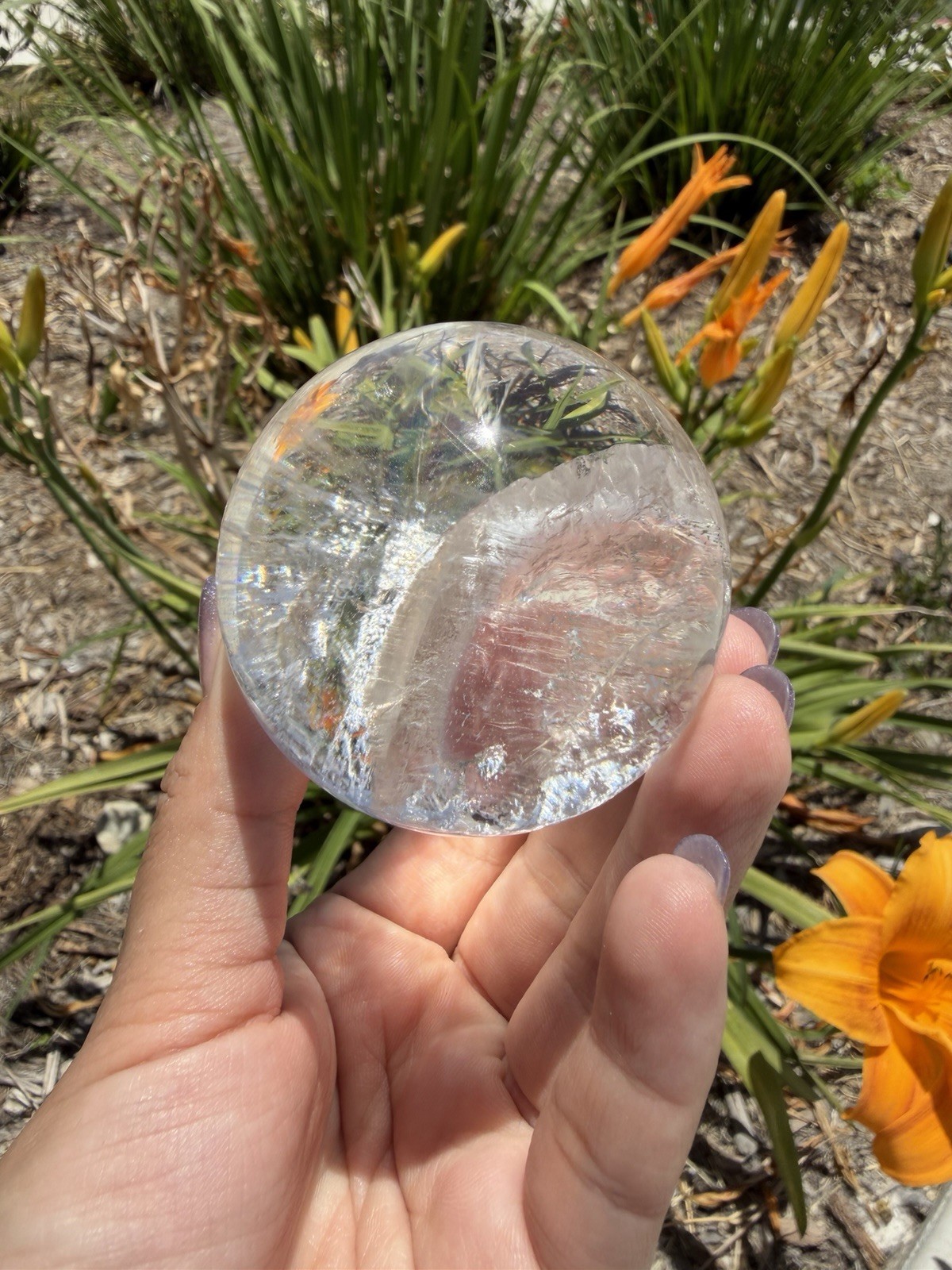 High Quality Clear Quartz Sphere | Natural Crystal Ball | Polished Quartz,A544