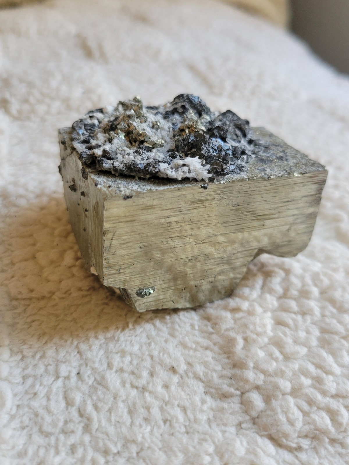400g Stunning Peruvian Pyrite Crystal Cluster Specimen