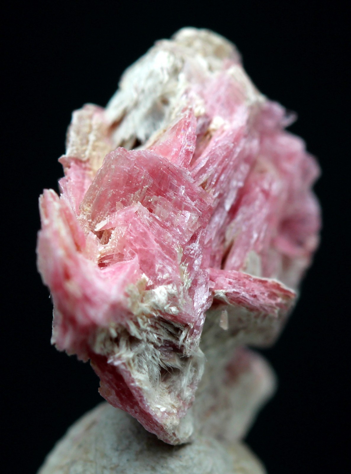 RHODONITE Crystal Mineral Cluster Specimen Natural Healing Pink PERU