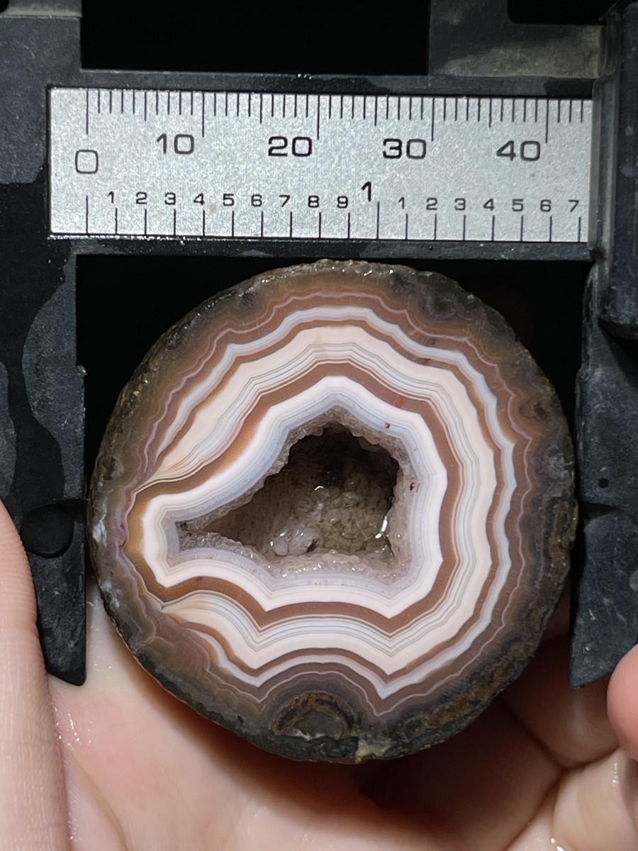 1Pair pink China Agate Hebei xuanhua natural Slices Crystal collectible 140g 104