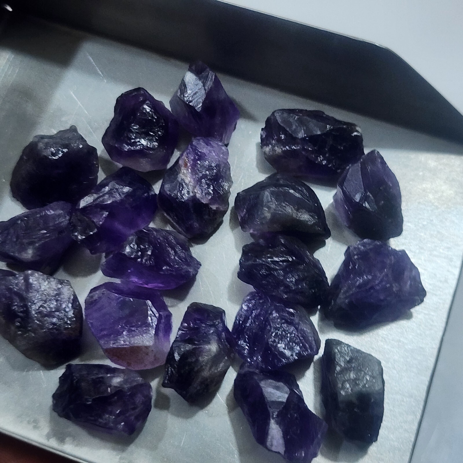 Adorable Raw Amethyst Crystal Chunks Size 17-24 MM Approx Lot Amethyst Gemstone